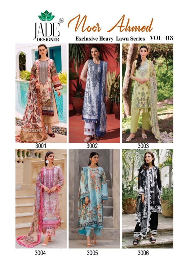 JADE NOOR AHMED VOL-3 HEAVY LAWN COTTON
