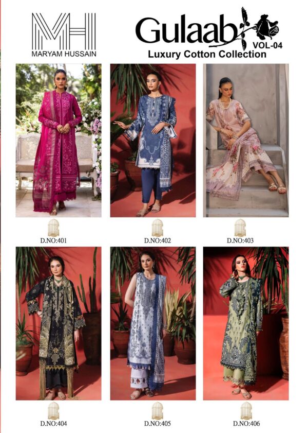 GULAAB VOL-4 BY MARYAM HUSSAIN DESIGNER SUIT
